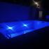 Refletor Led Piscina 9w Azul Corpo Transparente Iluctron