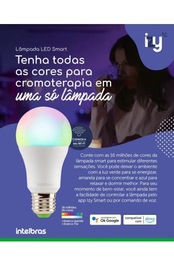 Lampada Led Bulbo Smart Inteligente Wi-Fi 10w INTELBRAS 