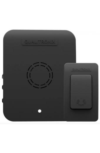 Campainha Sem Fio Preta 60 Toques Qualitronix