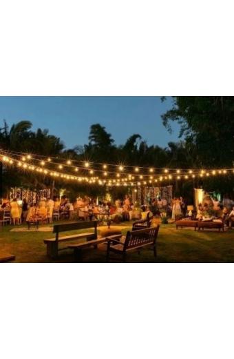 Festão de Luz 10 Metros X 30 Soquetes Branco