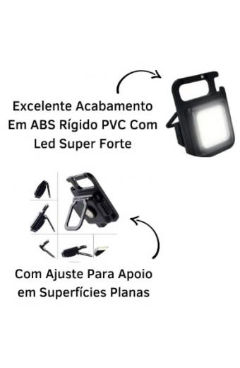 Led Lanterna Chaveiro Recarregavel / Abridor de Garrafas  