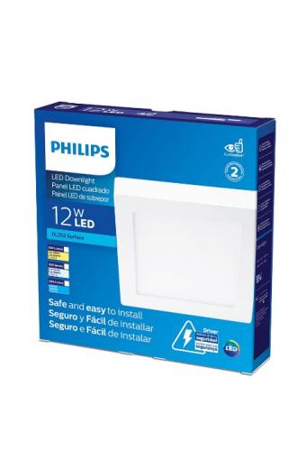 Luminaria Led Quadrada Sobrepor 12W 4000K Philips