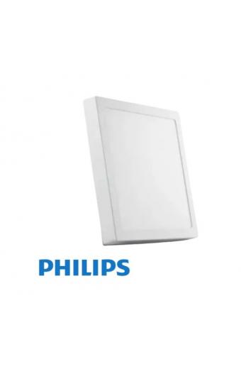 Luminaria Led Quadrada Sobrepor 18W 3000K Philips