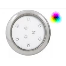 Refletor Led Piscina 9W 12V Corpo Inox Luz RGB 8CM TUBO 3/4 Iluctron