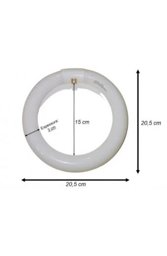 Lampada Circular 22 W Luz Branca Fria Techlight