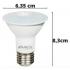 Lampada Led Par20 7W 2700K 38º Multitensão Galaxy