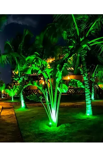 Espeto Spot Led para Jardim Luz Verde 5w 