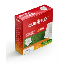 Refletor Led 50W 3000k Ourolux