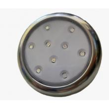 Refletor Led Piscina 9W 12V Corpo Inox Luz 3000k 8CM TUBO 3/4 Iluctron