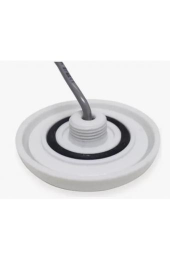 Refletor Led Piscina 9w 12v 12.5cm RGB Corpo Branco Iluctron