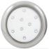 Refletor Led Piscina 9w 12v 6500K 8cm 3/4 Oring Corpo Inox Iluctron