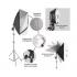Kit Studio Fotográfico Simples 1Cabeça 4Soquetes E27 1Soft Box 50x70 Greika