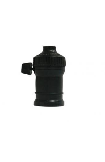 Soquete E27 C/Chave Preto 