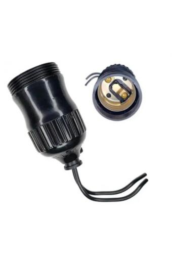 Soquete E27 C/Rabicho Preto 