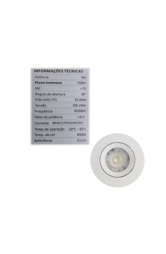 Led Spot Redondo MR16 5W 6500K Saime