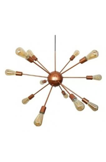 Pendente Sputinik 12 Pontas Cobre Starlux