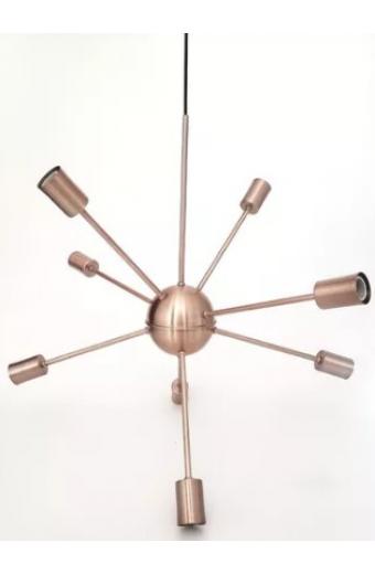 Pendente Sputinik 8 Pontas Cobre Starlux