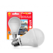 Lampada Controled Bulbo dimerizável Inteligente Com 3 Tons de Luz 9w 2.700k