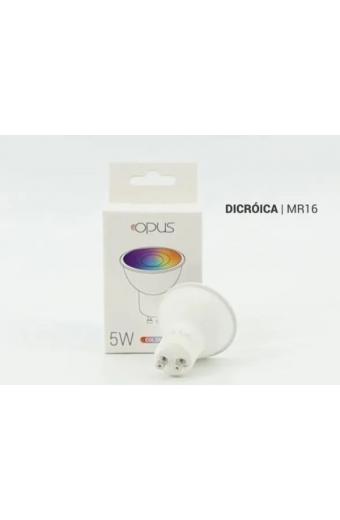 Lampada Led Gu10 RGB 5w C/ Controle Remoto 36º Multitensão Opus 