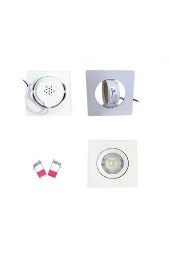 Led Spot Quadrado MR16 5W 3000K 350 Lumens Saime 