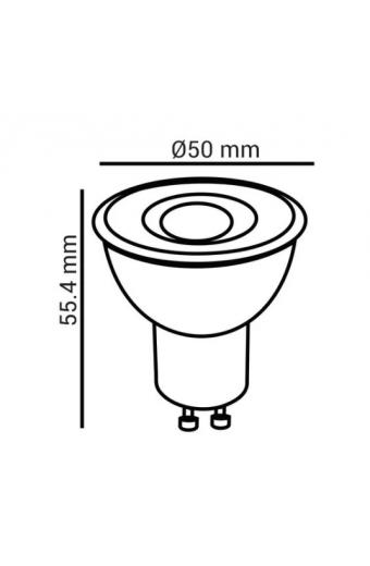 Lampada Led GU10 4,8w 4000K 350 Lumens C/ Inmetro Multitensão Opus