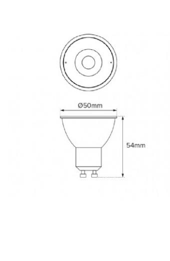 Lampada Led GU10 3W 4000K 250 Lumens Multitensão Brilia