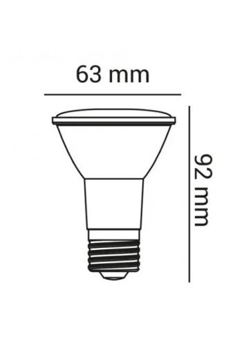 Lampada Led Par20 7W IP65 4000K Opus Blindada Multitensão C/ Inmetro