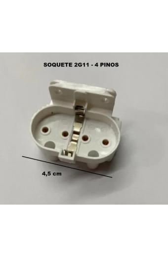 Soquete Para Lampada Pll / dulux 18W/24W/36w/55w 4 Pinos Base 2G11