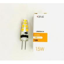Lampada led G4 12V 1.5W 2400K Vidro 150 LUMENS Opus 