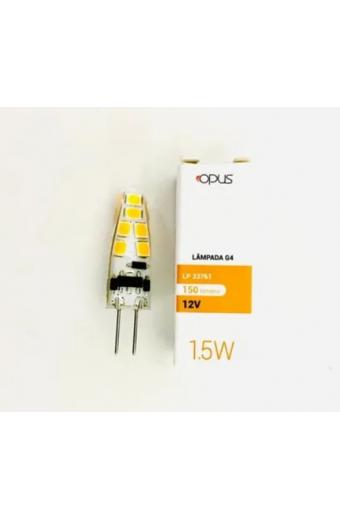 Lampada led G4 12V ( 2400K ) Opus 1.5W 2400K Vidro -150 LUMENS