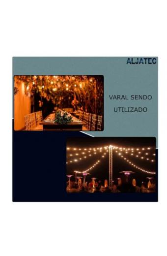 Festao Varal De Luz Branco 25 Mts Com Lampadas Inclusas 