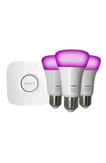 Lampada Led Bulbo Smart Inteligente Wi-Fi HUE ( Kit c/3 lampadas e Bridge Hub 220v ) Philips