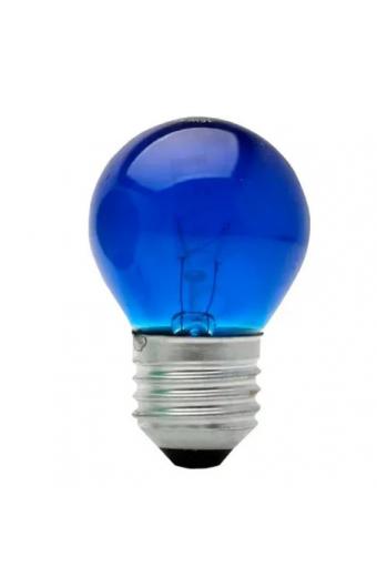 Lampada Bolinha Incandescente 220v 15w Azul