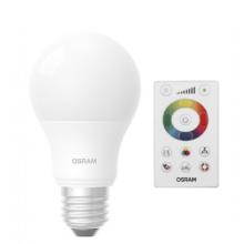 Lampada Led bulbo RGB ( Osram ) 7.5W C/ Controle Remoto Multitensão E27 600 Lumens