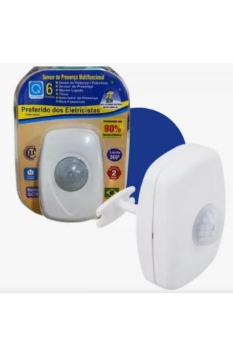 Sensor de Presença 360º Interno Sobrepor na Parede Qualitronix