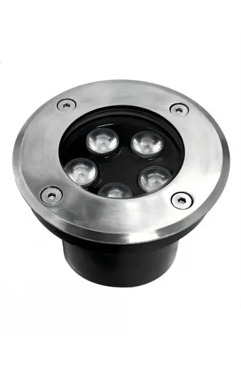 Luminária Balizador Led Inox 5w Luz Quente