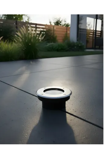 Luminária Balizador Led Inox 5w Luz Quente