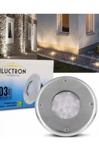 Balizador Led Deck Inox 3000k 12V 10w Iluctron