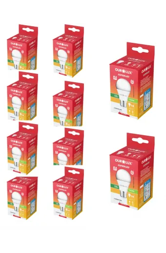 Kit com 10 Lâmpadas de alta potencia Superled Branco Frio 15W