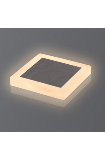 Balizador Led Opus Quadrado Mirror 1W 3000K IP65 Mutitensão 