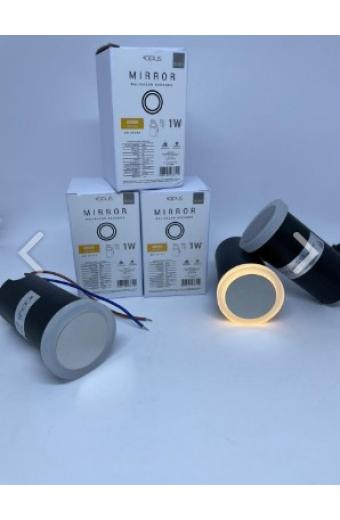 Balizador Led Opus Redondo Mirror 1W 3000K IP65 Multitensão