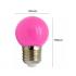 Lampada Led Bolinha Color Rosa 1w 110v Embuled