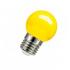 Lampada Led Bolinha Color Amarela 1w 110v Embuled