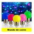 Lampada Led Bolinha Color Amarela 1w 110v Embuled