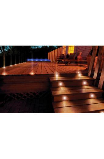 Balizador Led Dot Spot Azul Multitensão Iluctron 