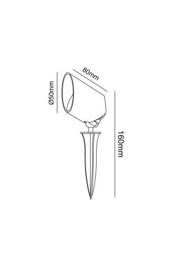 Espeto Led 5w Verde Multitensão Embuled