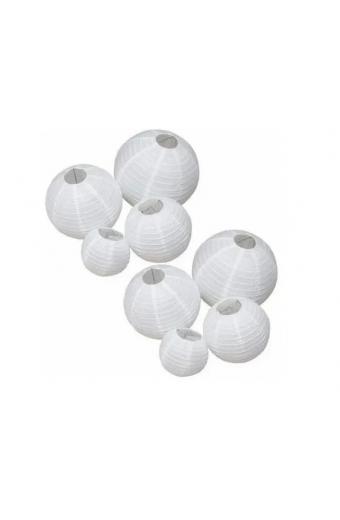 Festãozinho Led 3M 110V Fio de Luz Japones Bolas de Papel