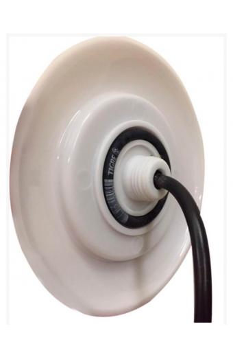 Refletor Led Piscina 9W 12V Corpo Branco 6500K Iluctron