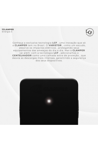 DPS IClamper Bejamin Preto 3 PINOS 10A 3 Tomada 