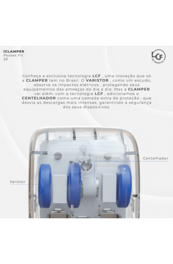 DPS Pocket Fit Transparente 3 Pinos 20A Clamper